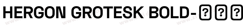 HERGON GROTESK BOLD字体转换